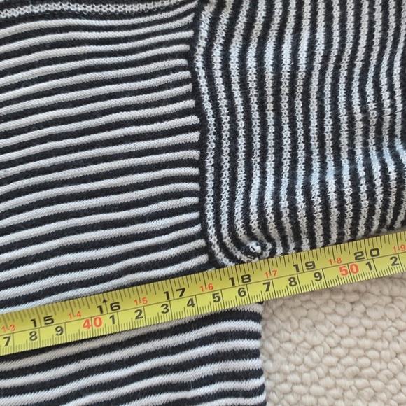 LOFT Striped Ruffle Short Sleeve Top - Picture 5 of 8